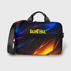 Сумка для ноутбука 3D Silent hill stripes neon