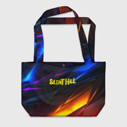 Пляжная сумка 3D Silent hill stripes neon