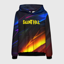 Мужская толстовка 3D Silent hill stripes neon