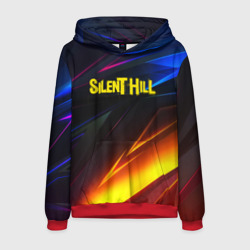 Мужская толстовка 3D Silent hill stripes neon