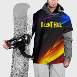 Накидка на куртку 3D Silent hill stripes neon