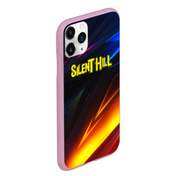 Чехол для iPhone 11 Pro Max матовый Silent hill stripes neon - фото 2