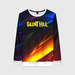 Женский свитшот 3D Silent hill stripes neon