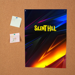 Постер Silent hill stripes neon - фото 2