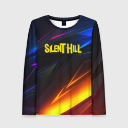 Женский лонгслив 3D Silent hill stripes neon