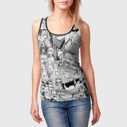 Женская майка 3D Провожающая в последний путь Фрирен узор - фото 2