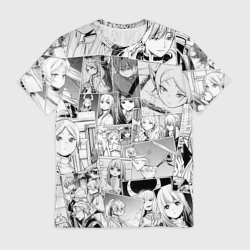 Мужская футболка 3D Провожающая в последний путь Фрирен узор