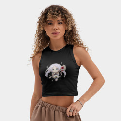 Женская укороченная майка-топ хлопок Чиби Фрирен - фото 2