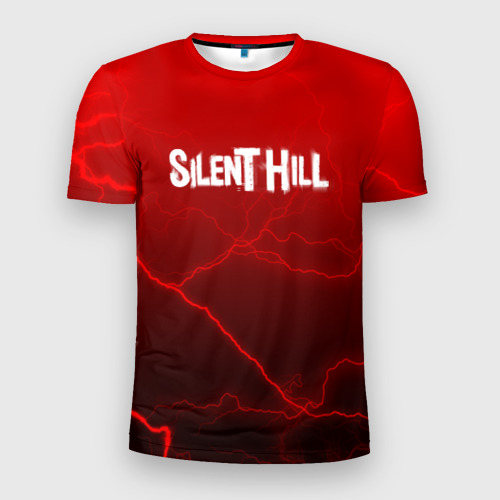 Мужская футболка 3D Slim Silent Hill storm abstraction, цвет 3D печать