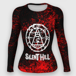 Женский рашгард 3D Silent hill лого blood