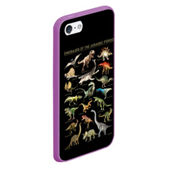 Чехол для iPhone 5/5S матовый Dinosaurs of the Jurassic period - фото 2