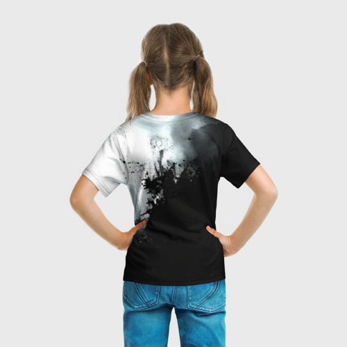 Детская футболка 3D с принтом Сон герой - Поднятие уровня в одиночку, вид сзади #2