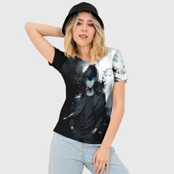 Женская футболка 3D Slim Сон герой - Поднятие уровня в одиночку - фото 2