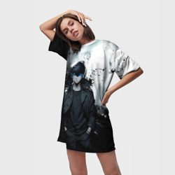 Платье-футболка 3D Сон герой - Поднятие уровня в одиночку - фото 2