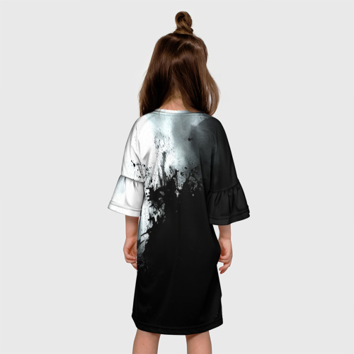 Детское платье 3D с принтом Сон герой - Поднятие уровня в одиночку, вид сзади #2