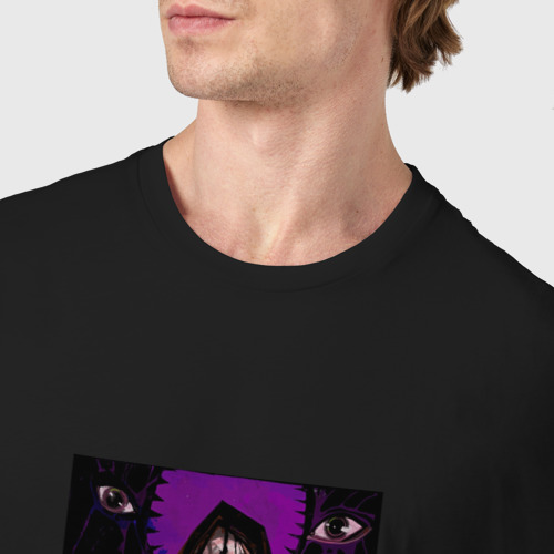 Мужская футболка хлопок Таро суд, цвет черный - фото 6
