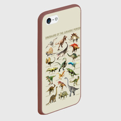 Чехол для iPhone 5/5S матовый Динозавры юрского периода - фото 2