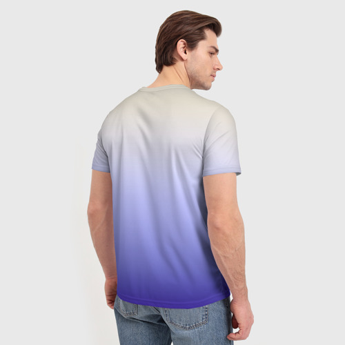 Мужская футболка 3D Отдых на море слова на абстрактном морском фоне, цвет 3D печать - фото 4