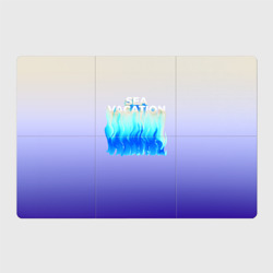 Магнитный плакат 3Х2 Отдых на море слова на абстрактном морском фоне