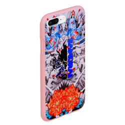Чехол для iPhone 7Plus/8 Plus матовый Samurai cyberpunk карпы кои - фото 2