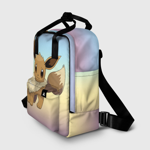 Женский рюкзак 3D с принтом Покемон персонаж серии игр Иви, фото на моделе #1