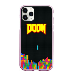 Чехол для iPhone 11 Pro Max матовый Doom x tetrix коллабарация