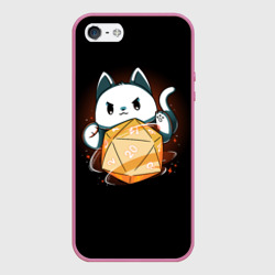 Чехол для iPhone 5/5S матовый Котик мастер - DnD