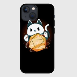 Чехол для iPhone 13 mini Котик мастер - DnD