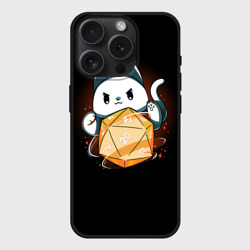Чехол силиконовый для Apple iPhone 15 Pro матовый Котик мастер - DnD