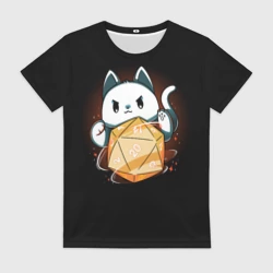 Женская футболка 3D Котик мастер - DnD