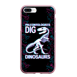 Чехол для iPhone 7Plus/8 Plus матовый Paleontologists dig dinosaurs