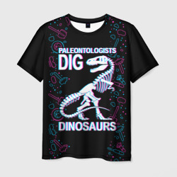 Paleontologists dig dinosaurs – Мужская футболка 3D с принтом купить со скидкой в -26%