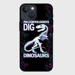 Чехол для iPhone 13 mini Paleontologists dig dinosaurs