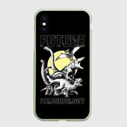 Чехол для iPhone XS Max матовый Future paleontology