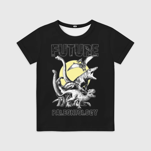 Детская футболка 3D Future paleontology