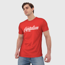 Мужская футболка 3D Enjoy capitalism - фото 2