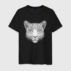 Голова леопарда – Мужская футболка хлопок с принтом купить со скидкой в -20%