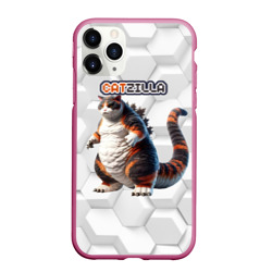 Чехол для iPhone 11 Pro матовый Catzilla big