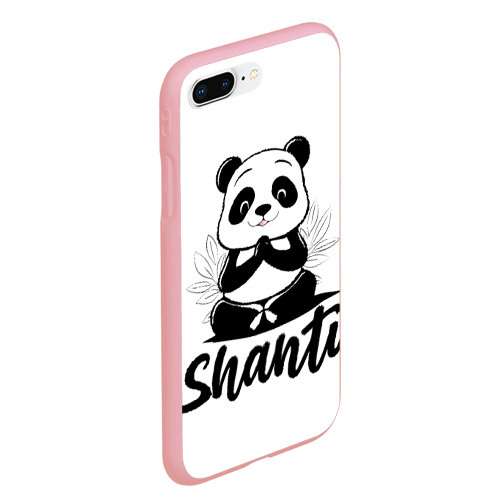 Чехол для iPhone 7Plus/8 Plus матовый с принтом Шанти панда, вид сбоку #3