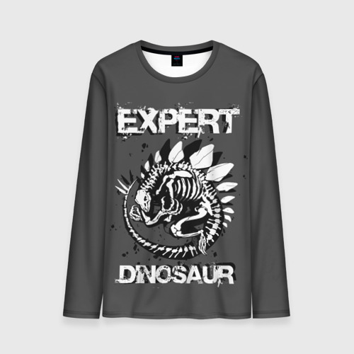 Мужской лонгслив 3D Dinosaur expert , цвет 3D печать