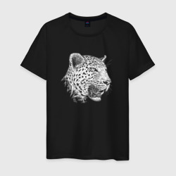Голова ягуара – Мужская футболка хлопок с принтом купить со скидкой в -20%