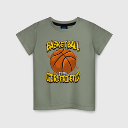 Детская футболка хлопок Баскетбол моя подружка