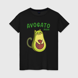 Hola avogato – Женская футболка хлопок с принтом купить со скидкой в -20%