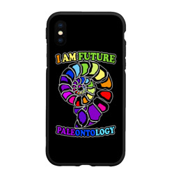 Чехол для iPhone XS Max матовый I am future paleontology 
