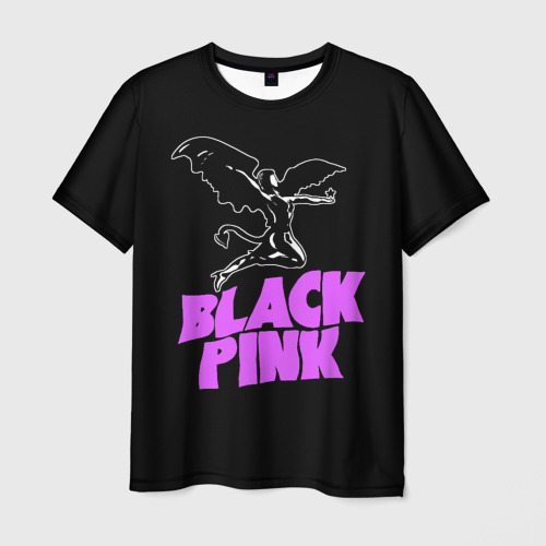 Мужская футболка с принтом Black Pink - Sabbath, вид спереди №1