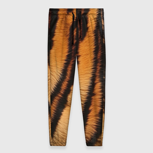 Женские брюки 3D с принтом Тигровая шкура, вид спереди #2