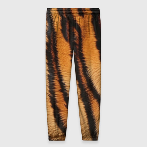 Женские брюки 3D с принтом Тигровая шкура, вид сзади #1