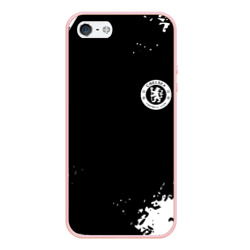 Чехол для iPhone 5/5S матовый Chelsea футбольный клуб краски
