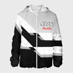 Мужская куртка 3D Audi sport geometry black