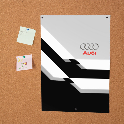 Постер Audi sport geometry black - фото 2